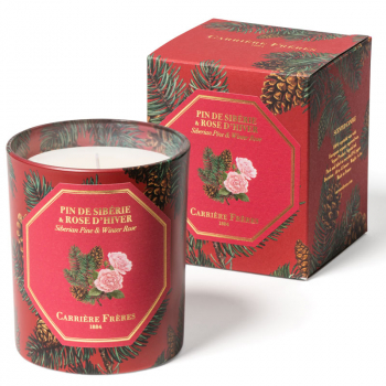 Carrière-Frères, Duftkerze, Sibierische Kiefer&Winterrose im Glas,, Gift Box , front
